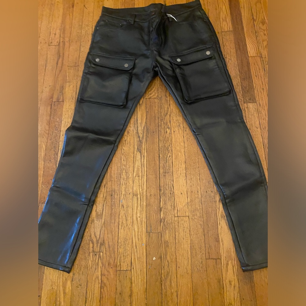 MNML LA jeans baggy jeans only tried on never worn . Leather